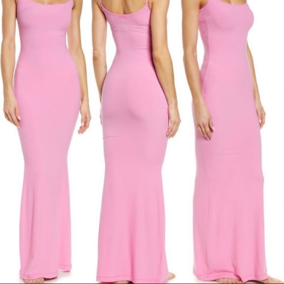 SKIMS Dresses & Skirts - New SKIMS SOFT LOUNGE LONG SLIP DRESS - Bubble gum